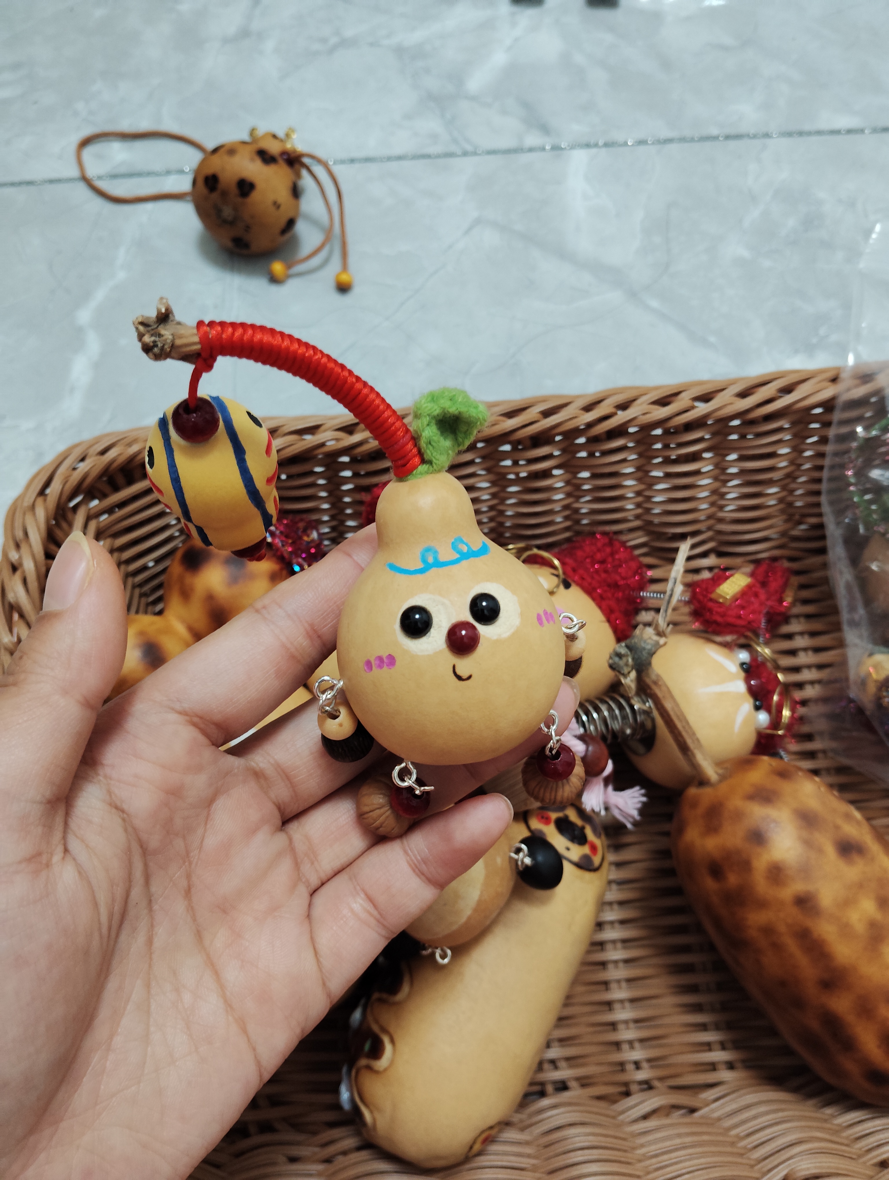 手工葫芦烙画刻画孤品（默认微瑕 介意勿拍）