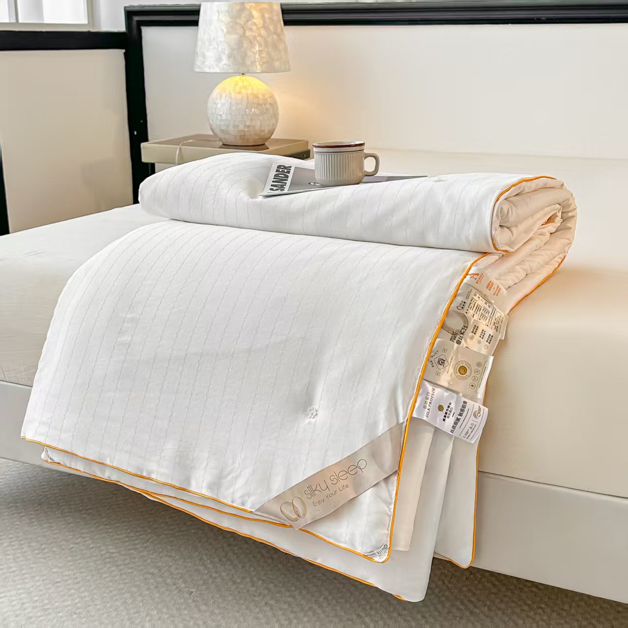 【李霞】贡缎超柔提花蚕丝被