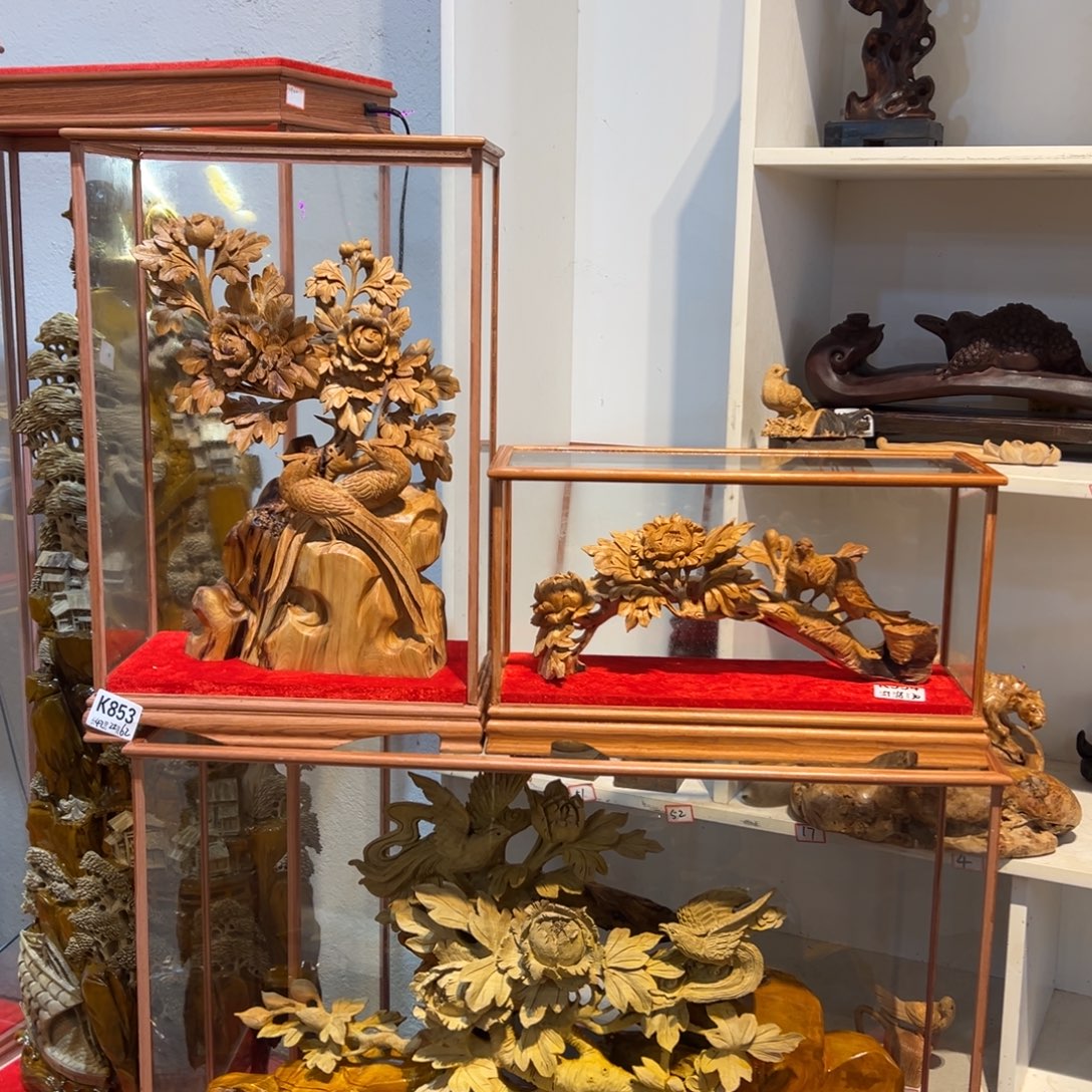 烟***意柏木（崖柏）崖柏木雕工艺品