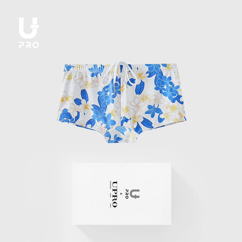【柚璞】UPRO（087）插画平角泳裤艺术家联名弹力限定男士泳衣时尚