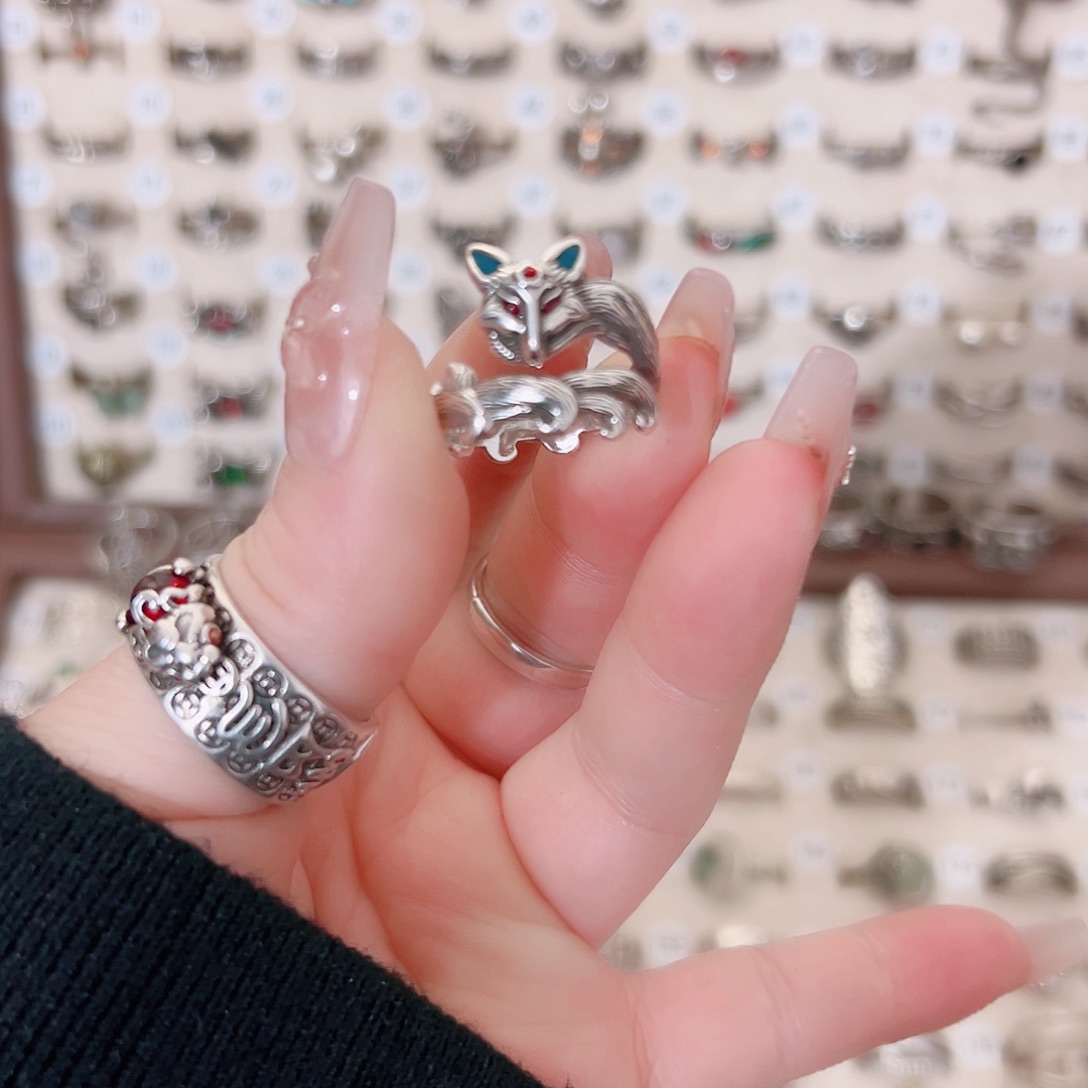 铜合金新款上开口九尾狐