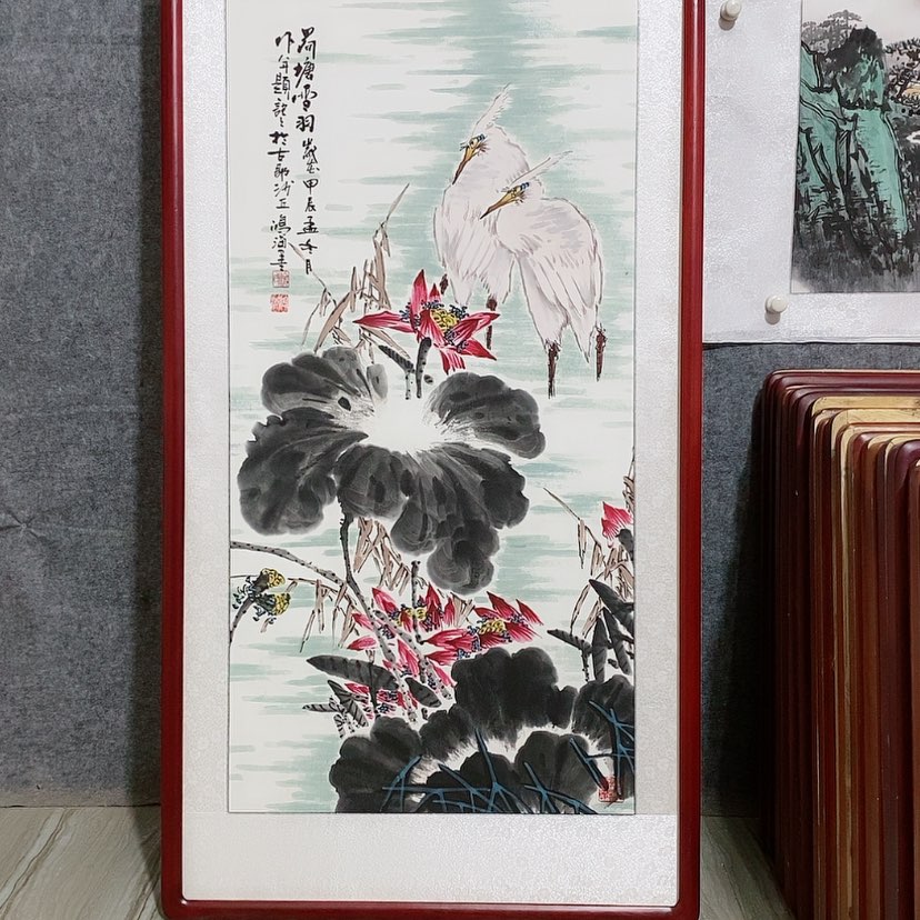 【闪购商品】国画书画作品带框125×65