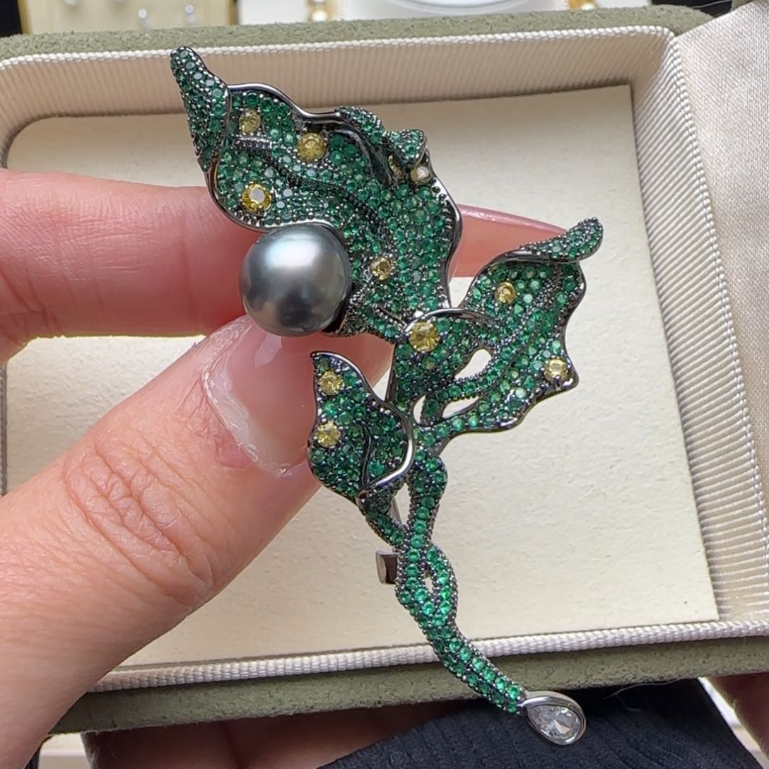 海水珍珠胸针未镶嵌