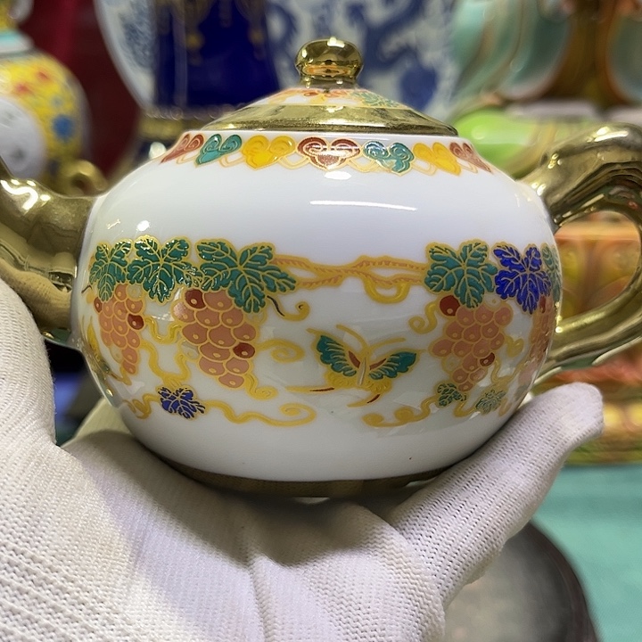 盖碗摆件摆件瓷器摆件