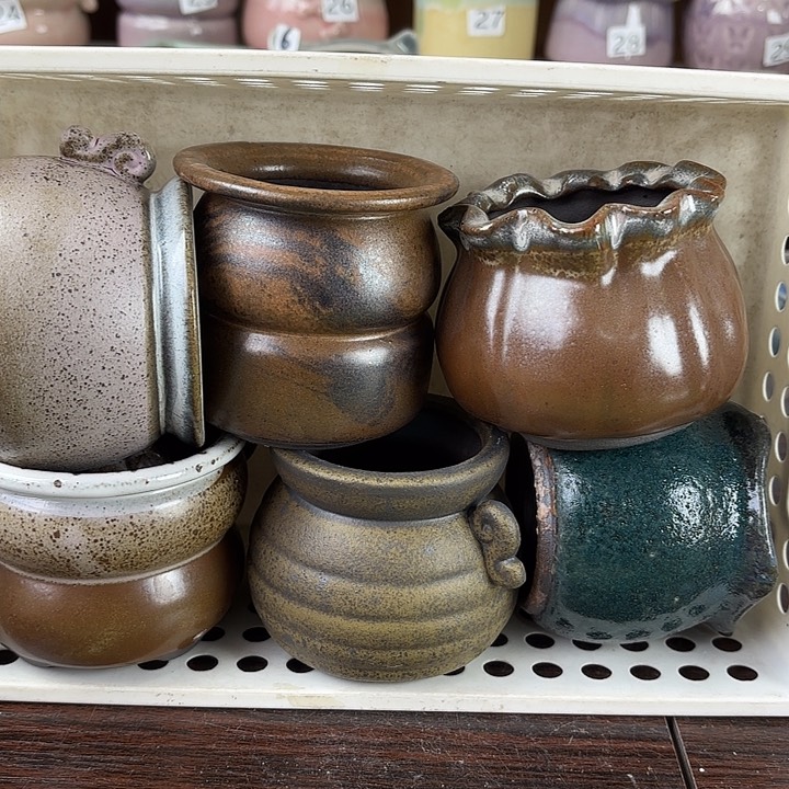 红陶量货/口高深浅搭配发6个