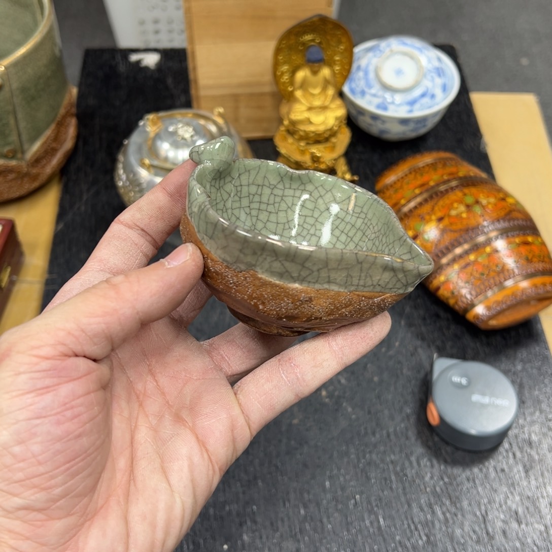 陶瓷日本中古工艺品摆件