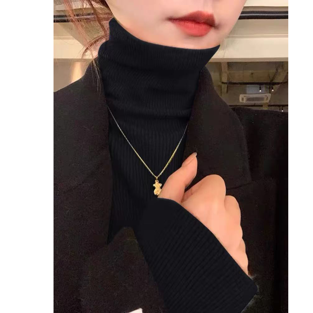 保暖搭配神器!名殿高品质弹力打底衫 巨保暖，内搭高级感上衣-9579