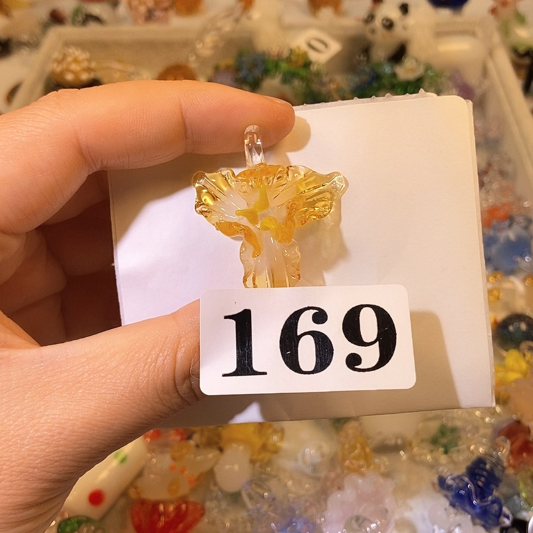 琉璃手工艺品鸢尾花