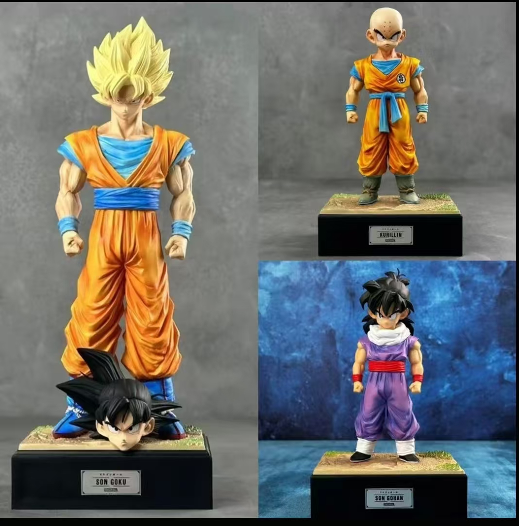 七龙珠系列z悟空克林悟饭三人组 优质模玩手办