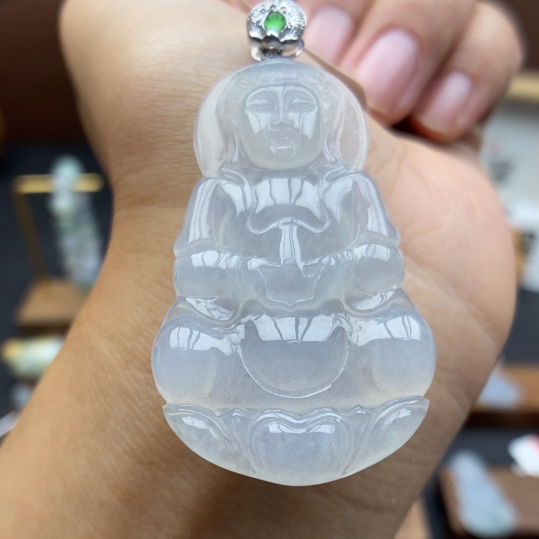 【闪购商品】颈饰18K金镶嵌翡翠48