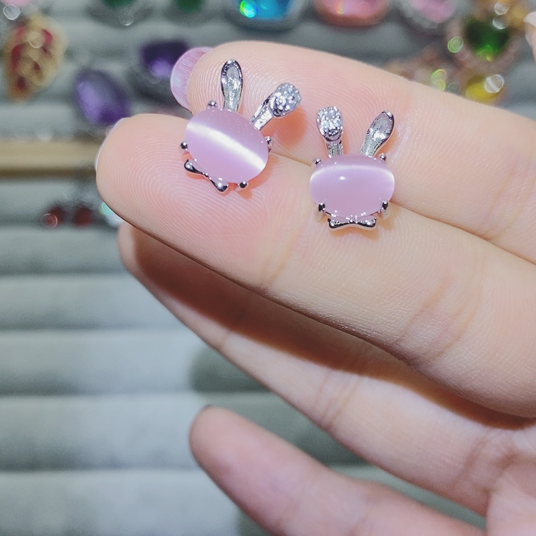 【闪购商品】托帕石耳饰银S925镶嵌