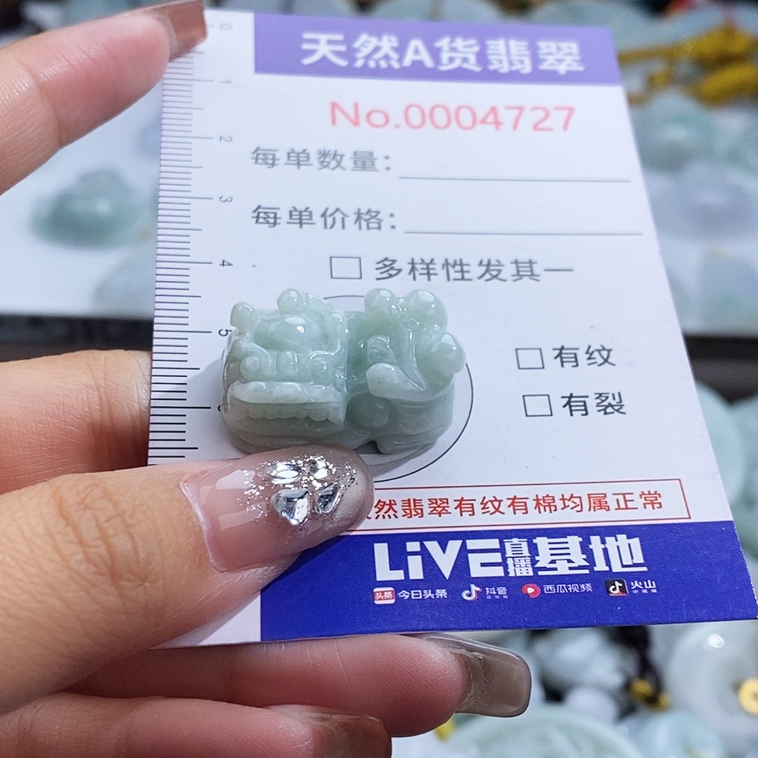 翡翠未镶嵌颈饰4727