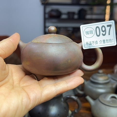 ¥***！戬谷龙窑柴烧茶壶097