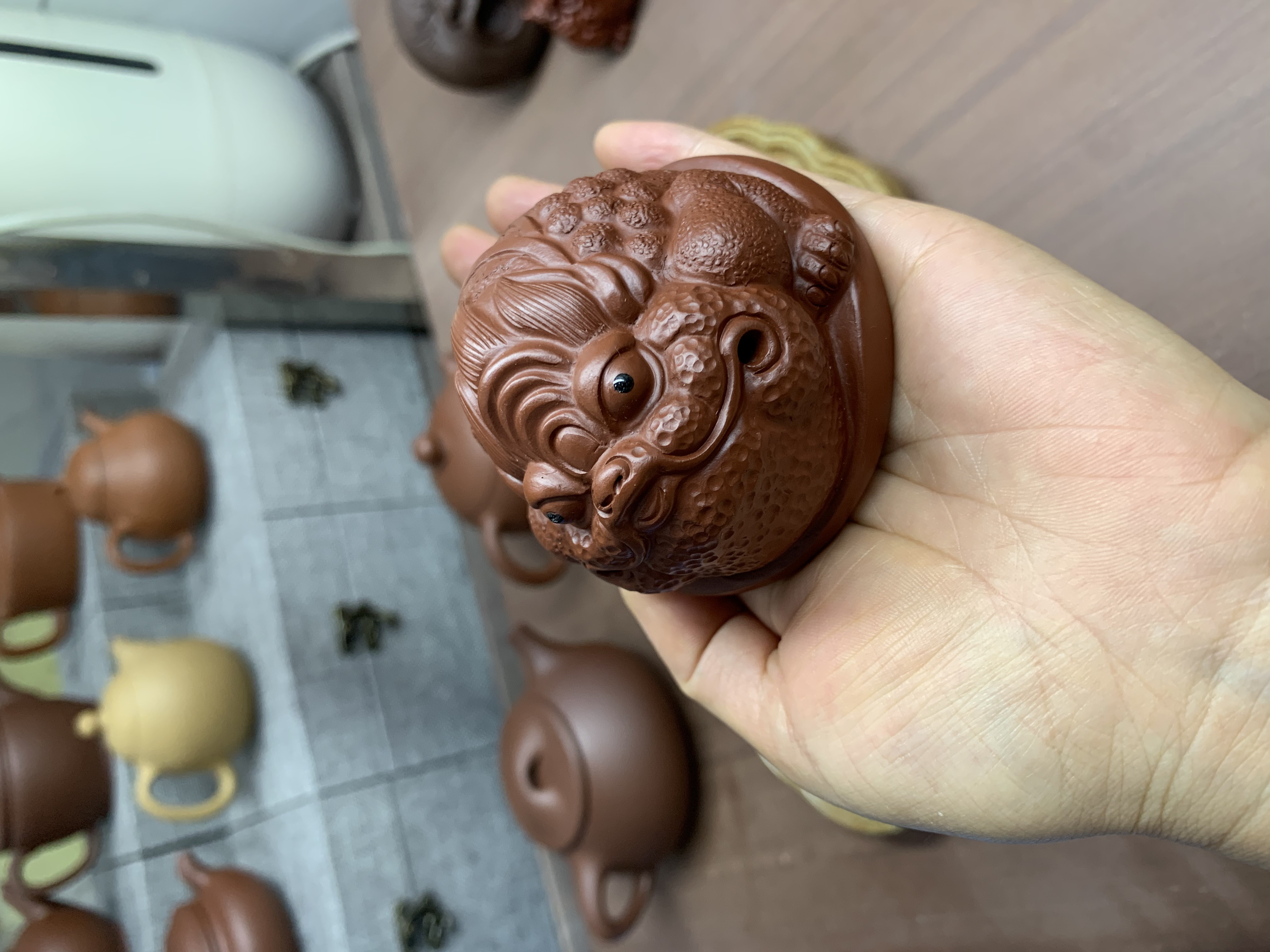 朱泥和气生财家用茶周边茶道器具