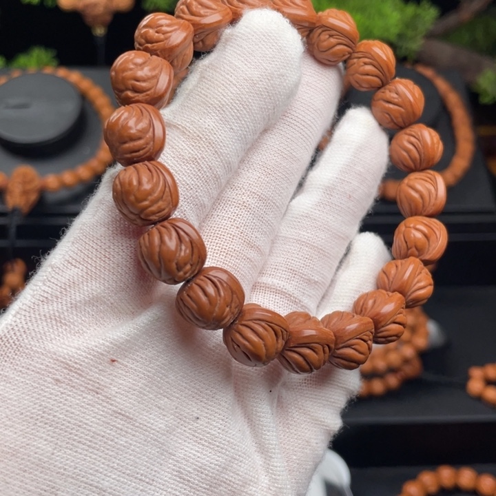 扮***6木质类精品桃核单圈