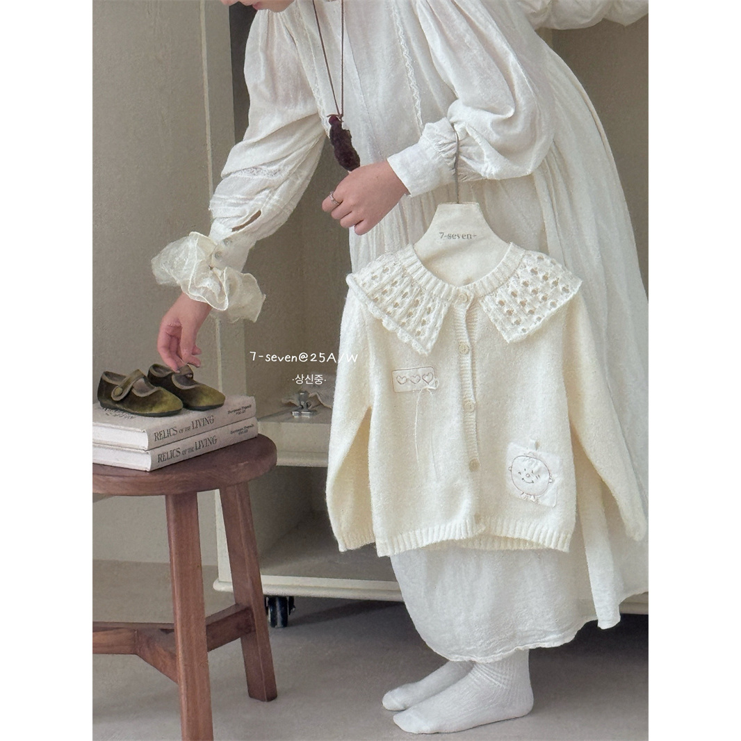 7Seven·25秋~贴布爱心毛衣开衫2746（汉服）