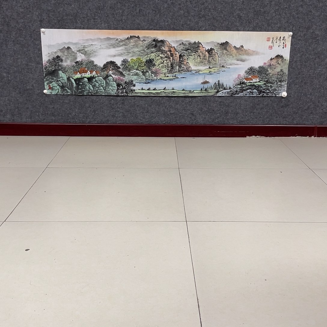 国画四尺对开画芯 捡漏