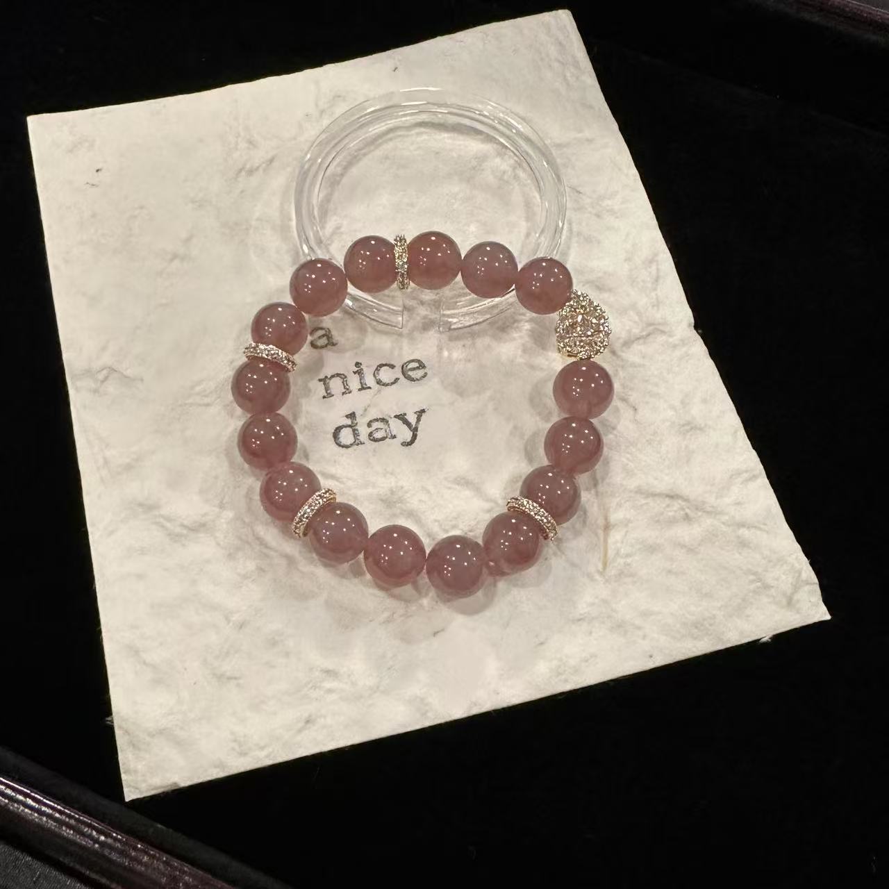 D45 10mm紫马粉设计款手串 颜色微差