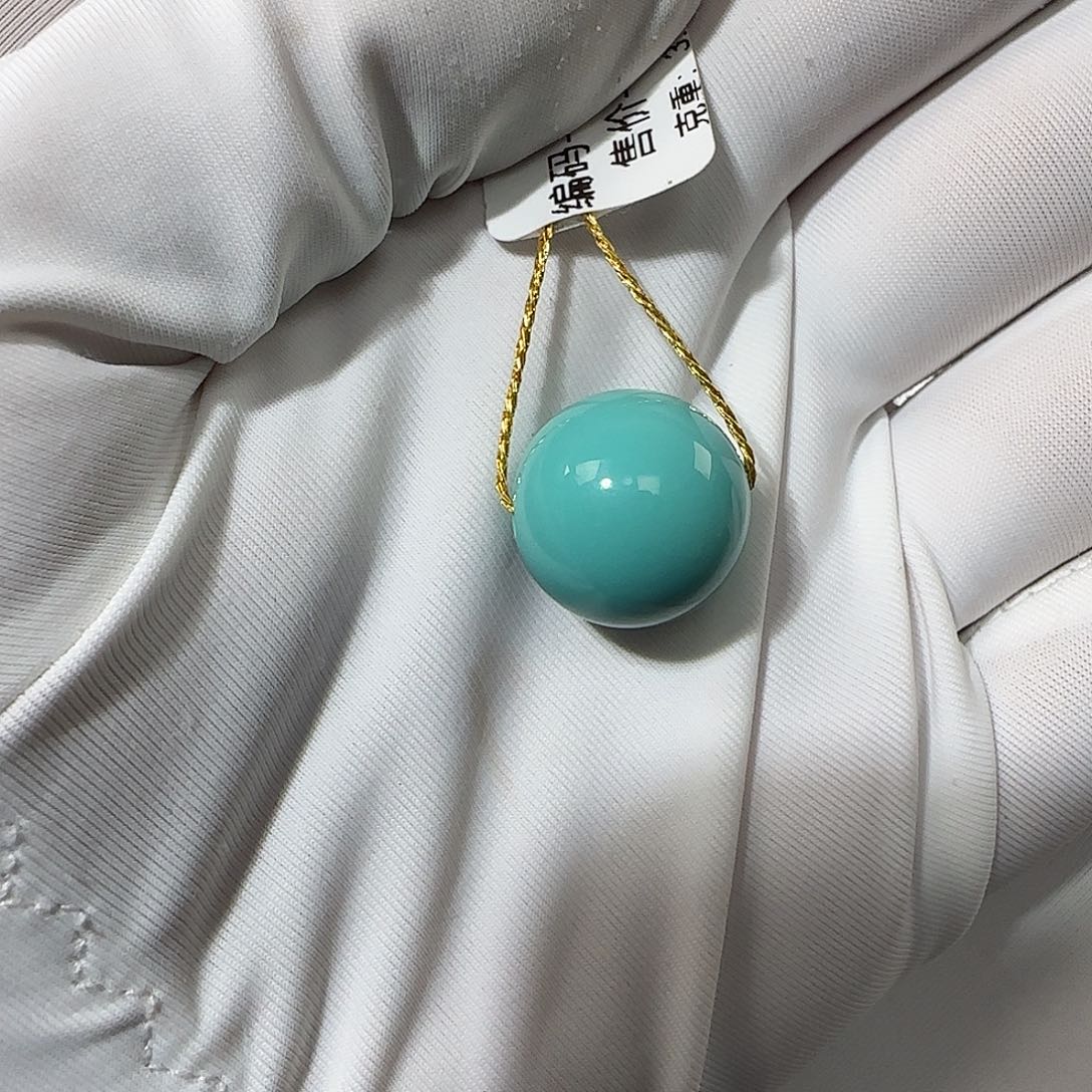 绿松石未镶嵌14mm➕单珠