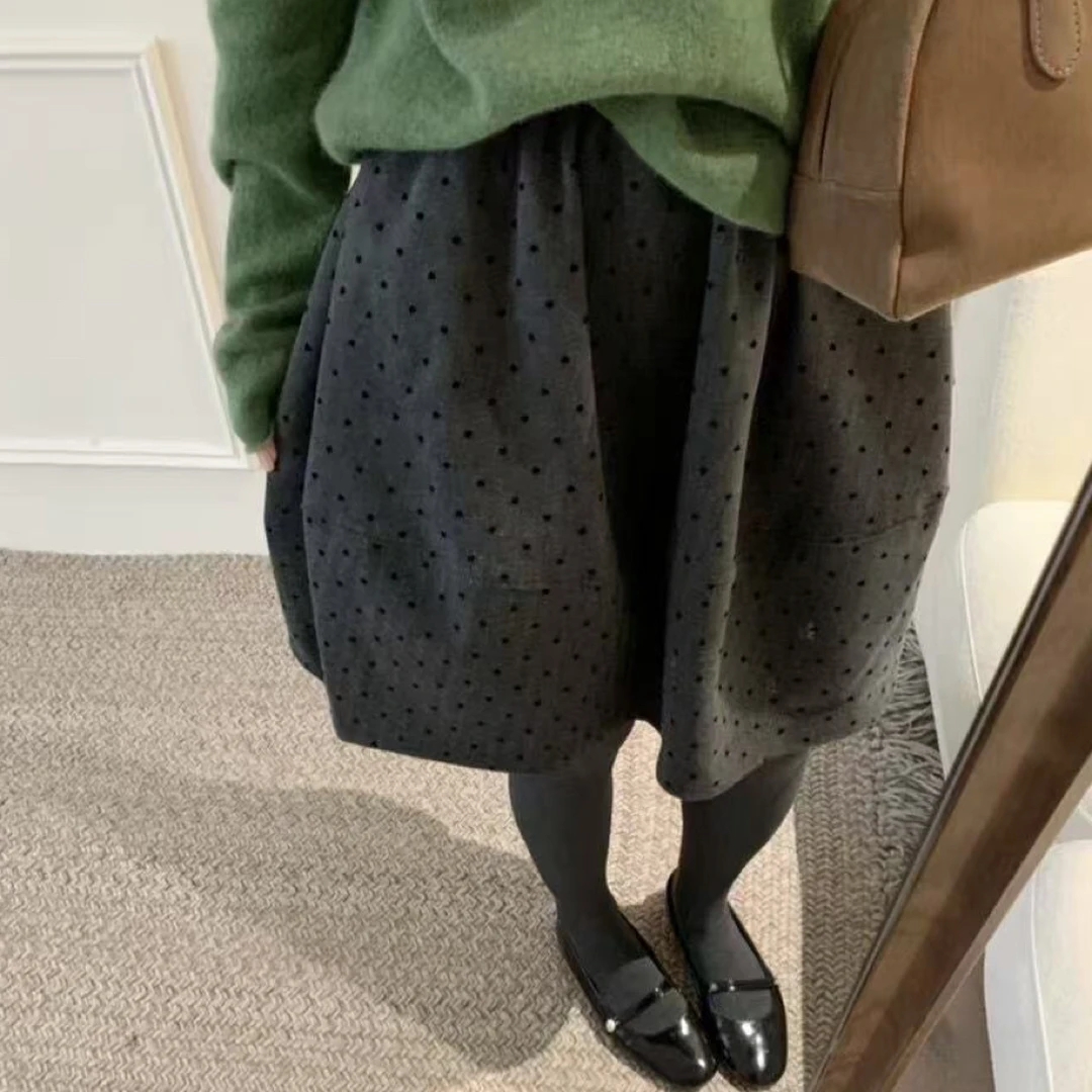 878新款呢子半身裙