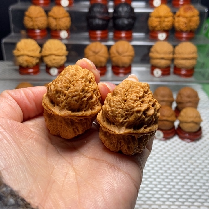 把件文玩核桃13南诏开背金蟾