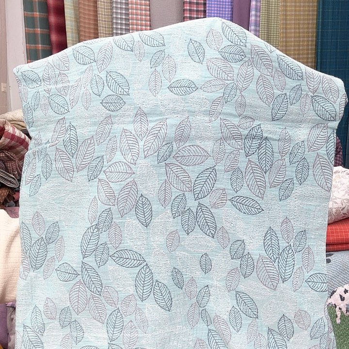 棉金枝玉叶蓝枕套