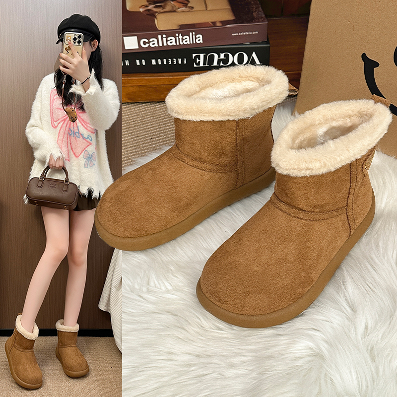 时尚雪地靴保暖防水女靴2025冬季新款