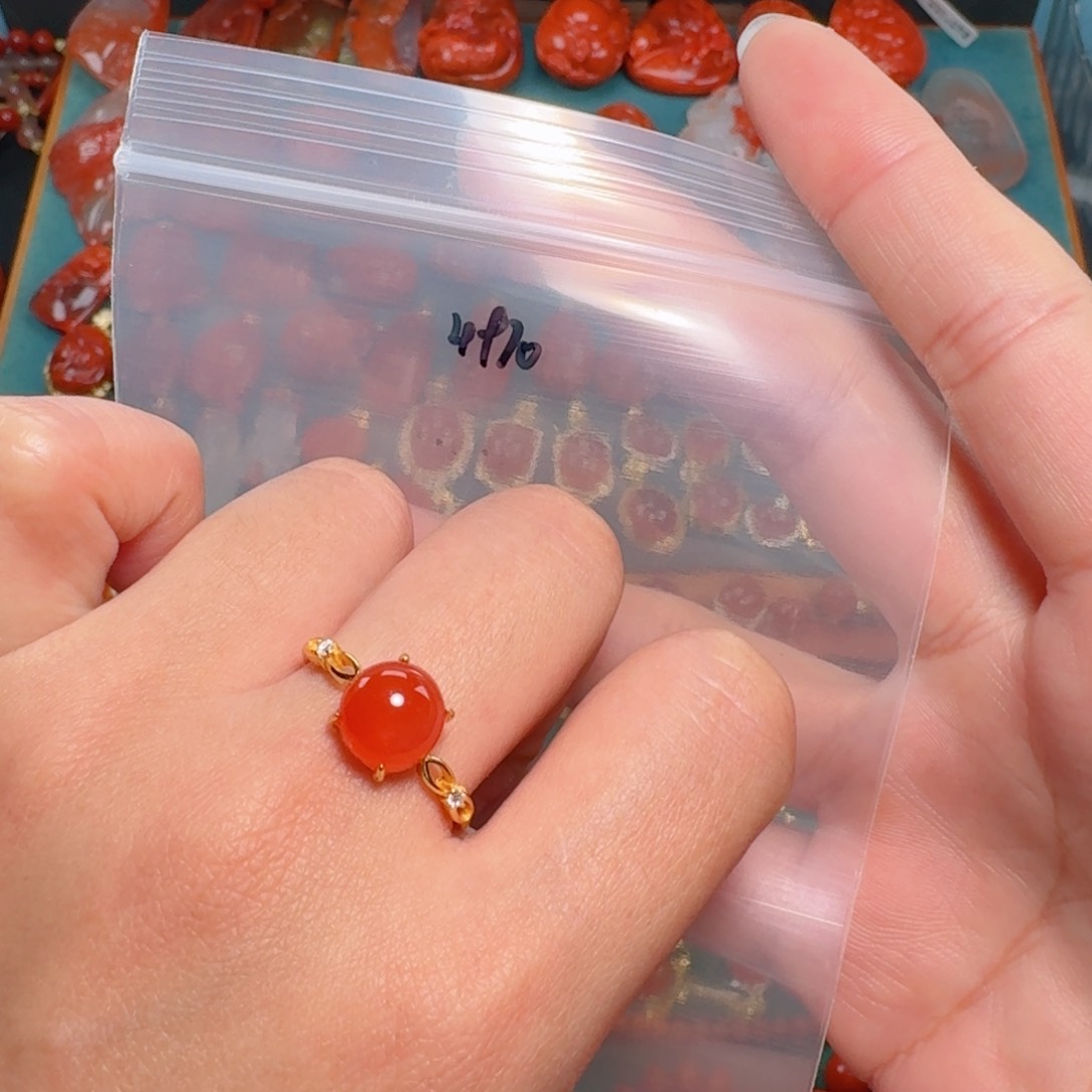 南红玛瑙南红银S925镶嵌