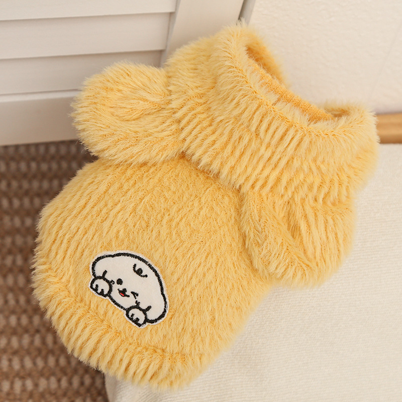 仿貂绒猫咪秋冬连帽马甲宠物狗狗衣服饰用品泰迪狗狗衣服秋冬款
