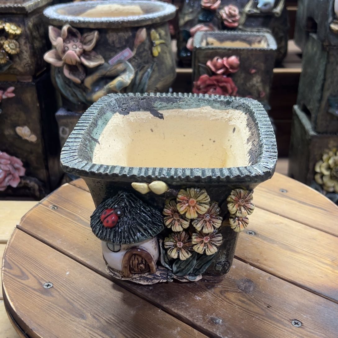 红陶青藤多肉花盆