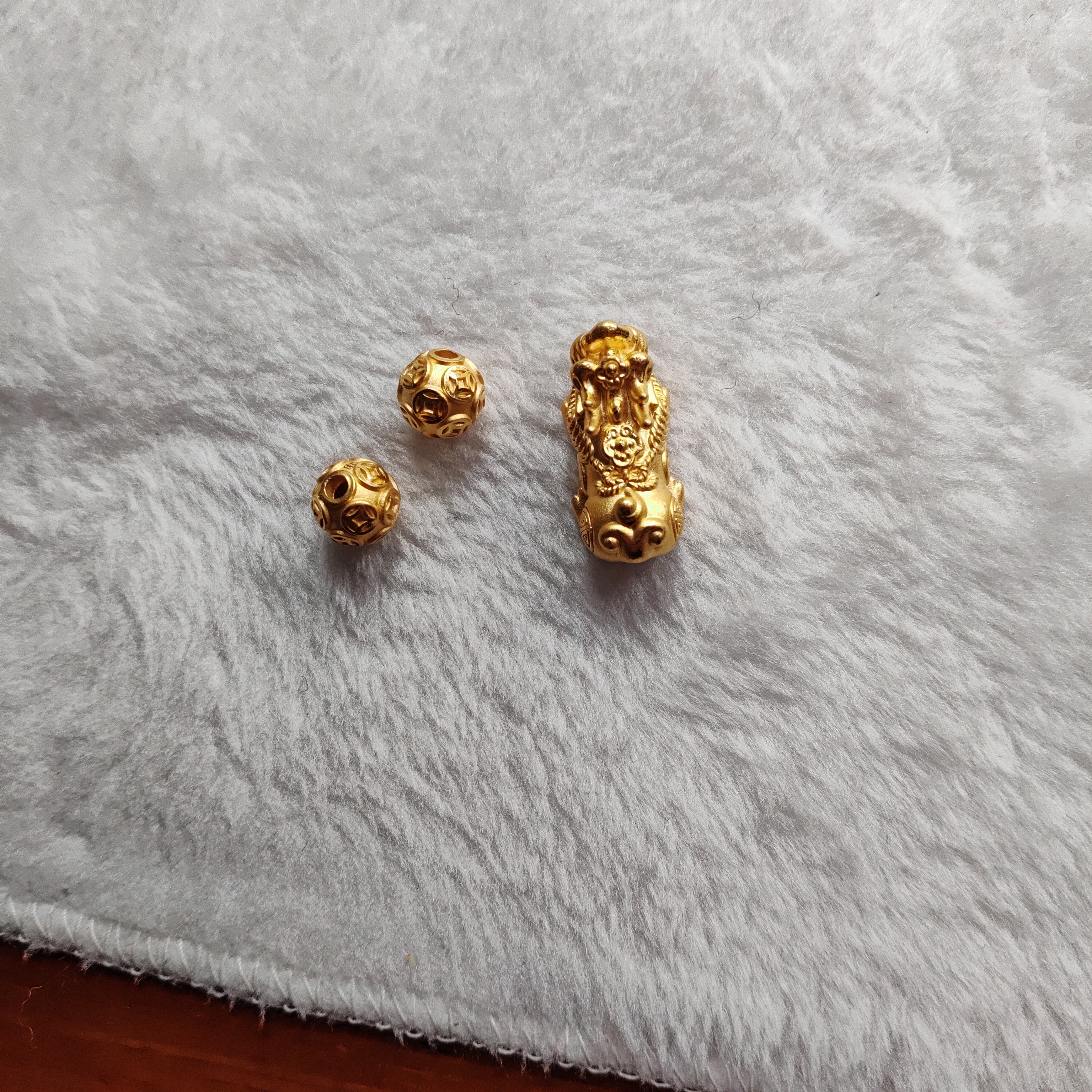 金元宝足金999貔貅珠子首饰