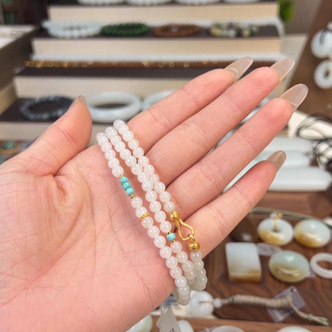 和田玉（白玉）未镶嵌颈饰24.8g