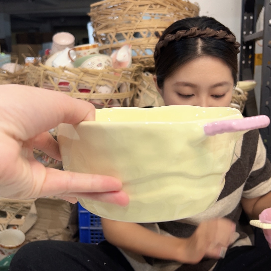 摆件潮州陶瓷餐具微瑕7寸