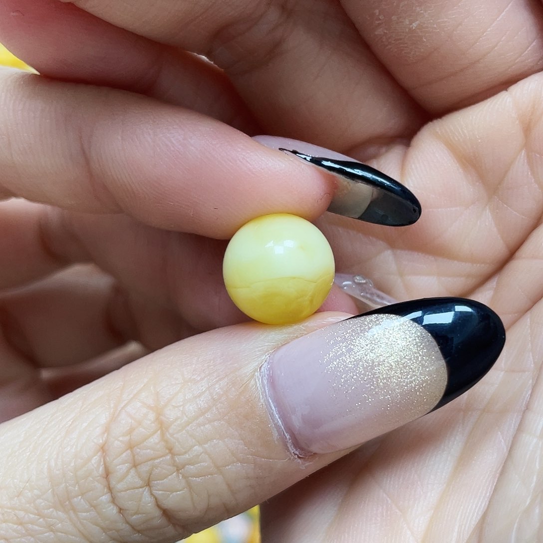 琥珀珠宝奇石未镶嵌12mmflk