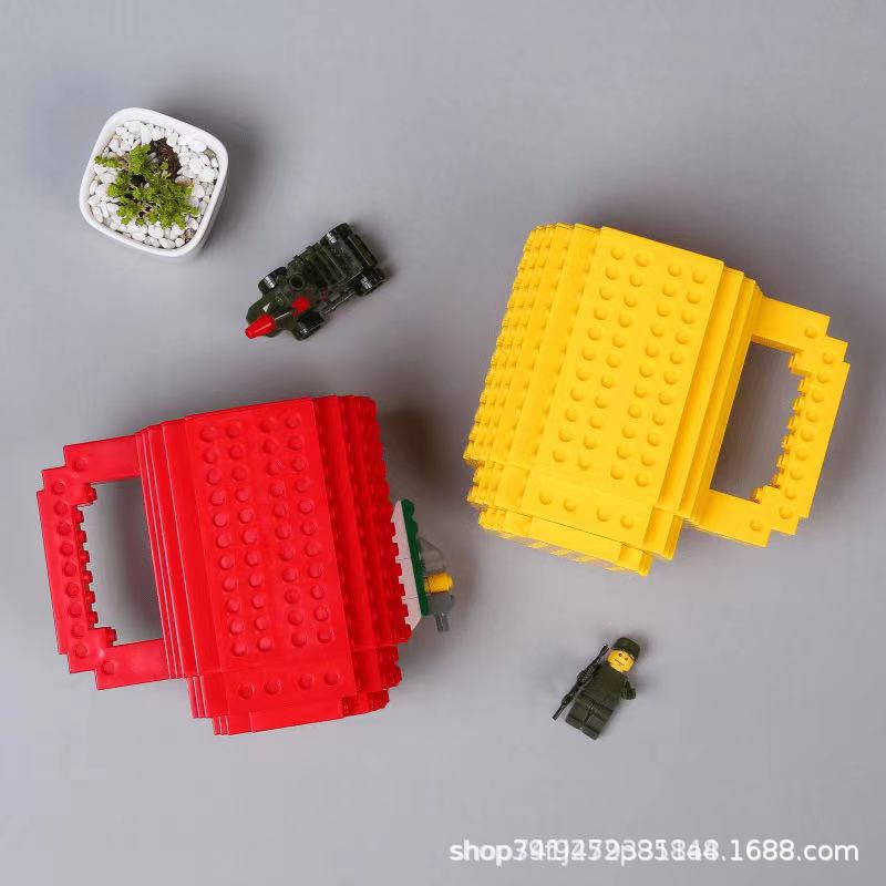 【新人补贴】乐高积木杯益智防摔组装杯食品级水杯个性创意马克杯