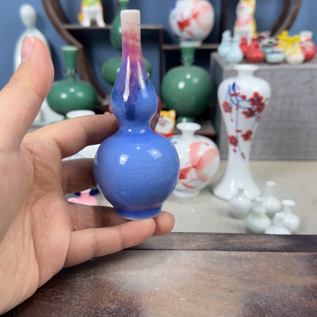 陶瓷手工小花器摆件