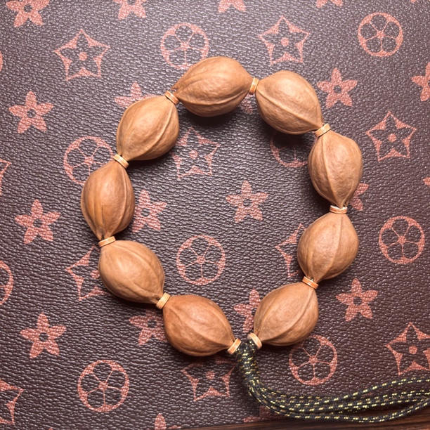 橄榄核雕梅林铁核20X26