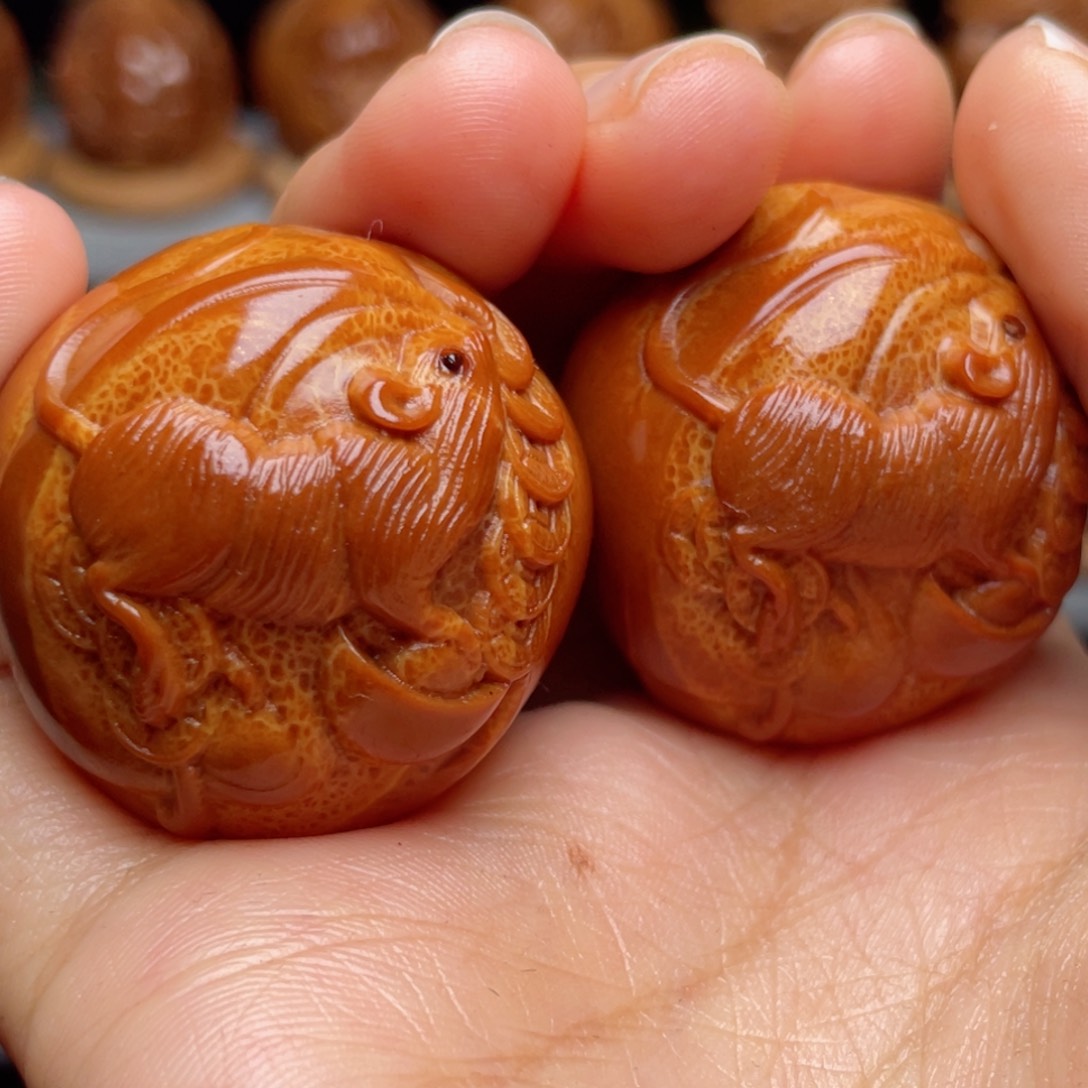 吊坠橄榄核代代鼠钱手球3.5