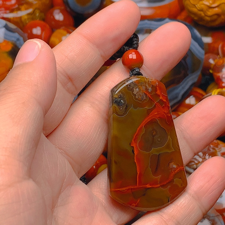 玛瑙/玉髓未镶嵌项链