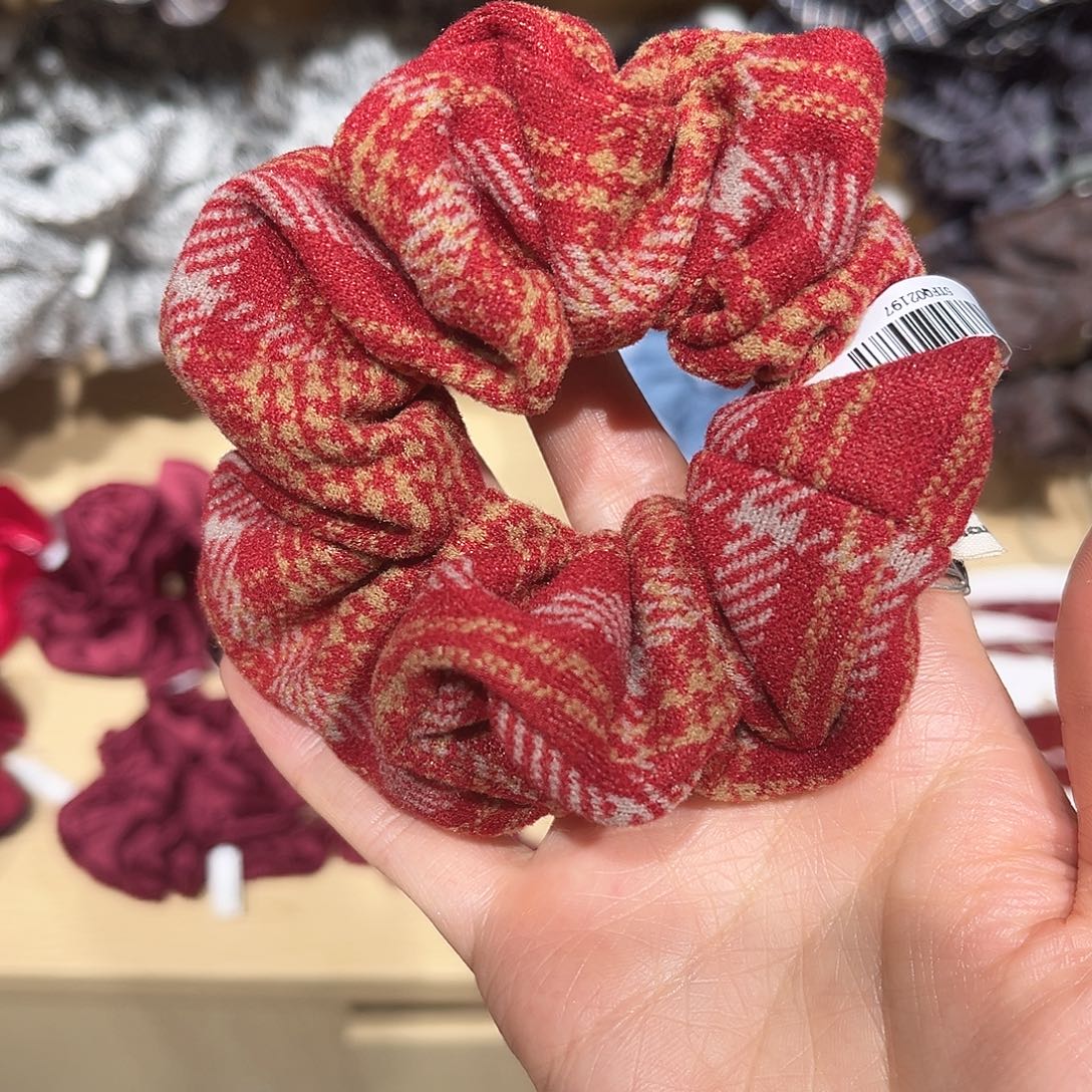 布艺非金属红格毛呢中肠圈