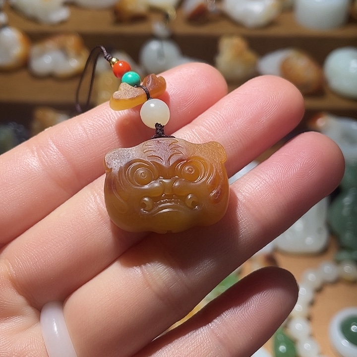 和田玉颈饰未镶嵌天**公