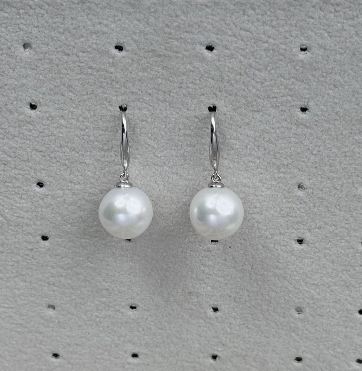 【小乐甄选】 S925银 淡水珍珠耳钩 10-11mm  934