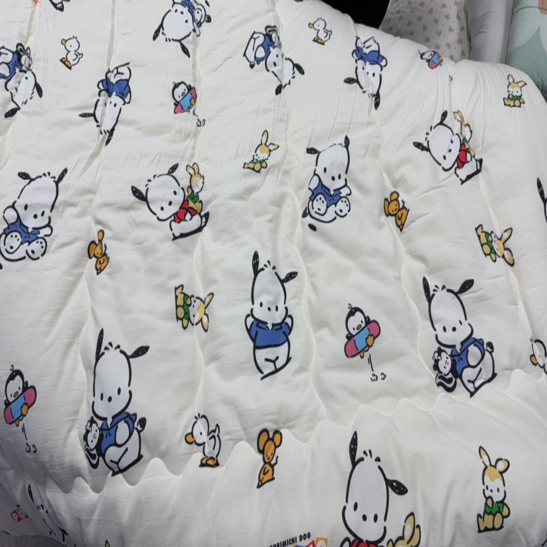 微瑕清仓被芯1.5米3斤帕恰狗米白被子