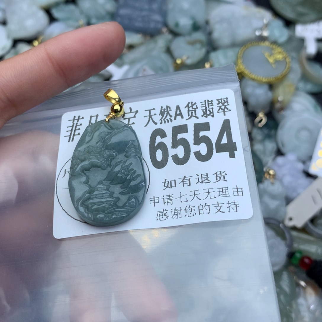 翡翠颈饰未镶嵌6554。