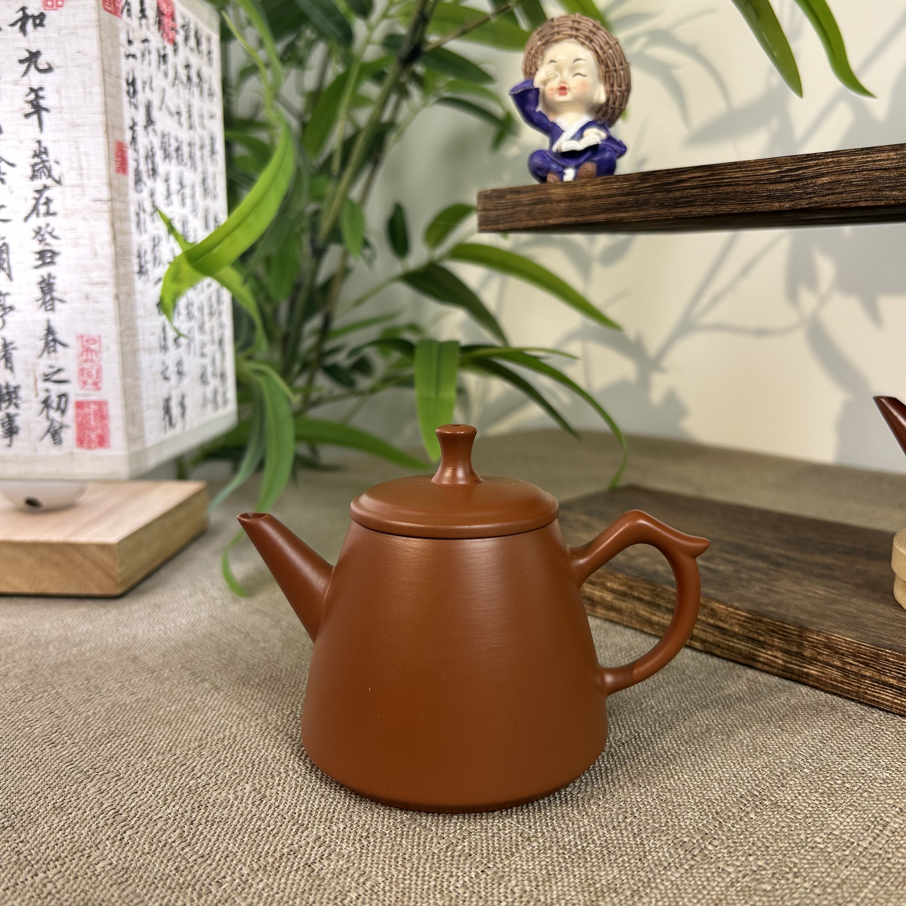 【吉运壶】潮州手拉壶手工拉胚朱泥壶全手工泡茶壶茶具
