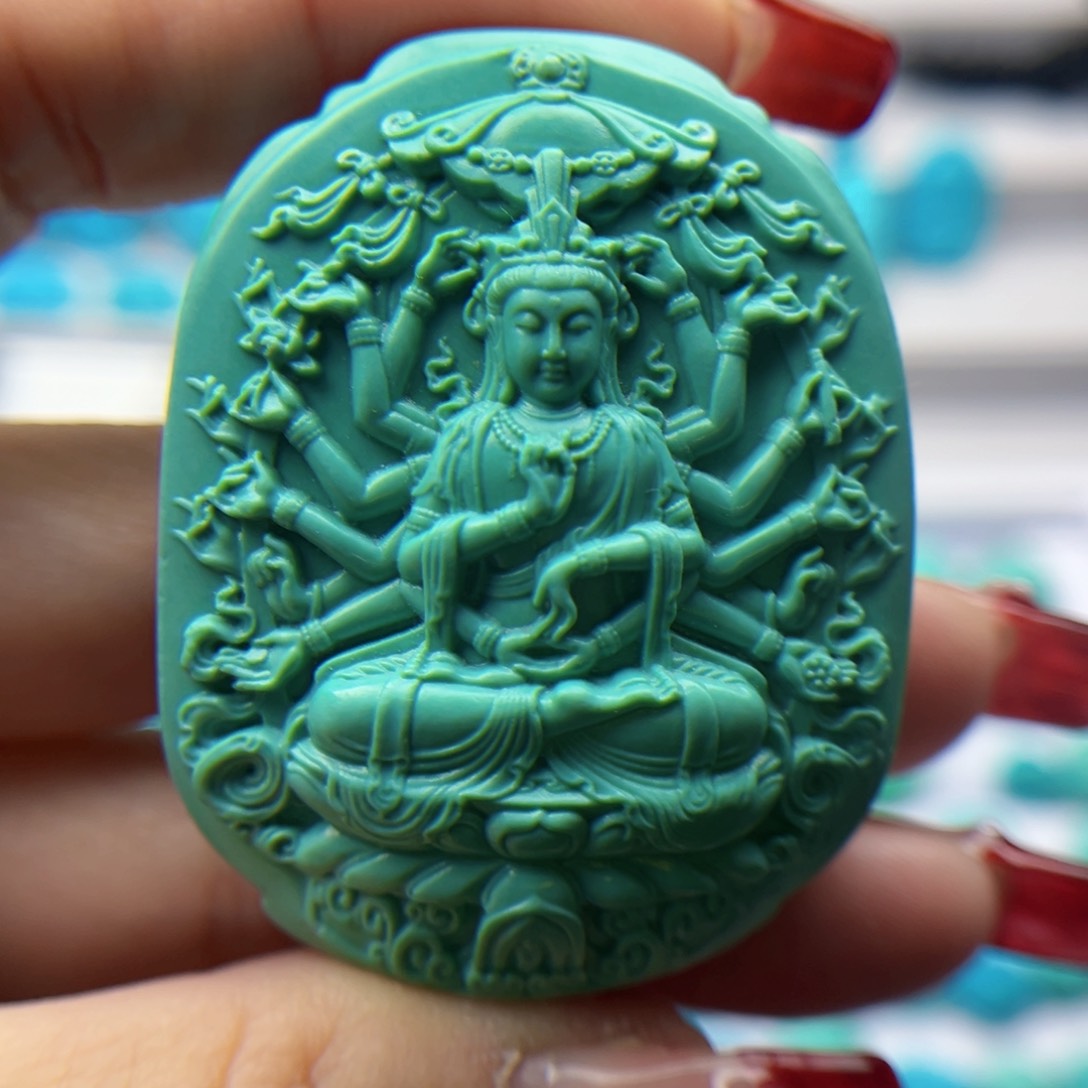 绿松石雕刻未镶嵌
