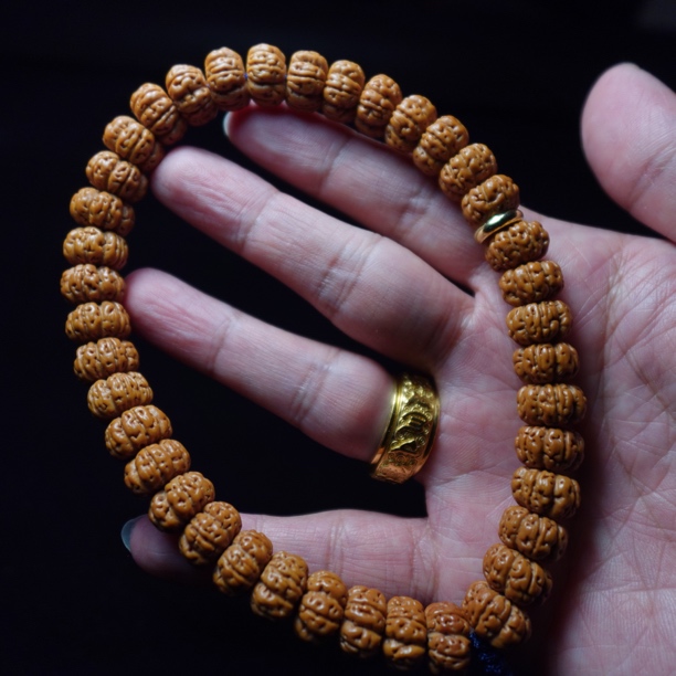 镇店雄霸天下定制版大手持飞碟梅花双龙纹手持小金刚菩提