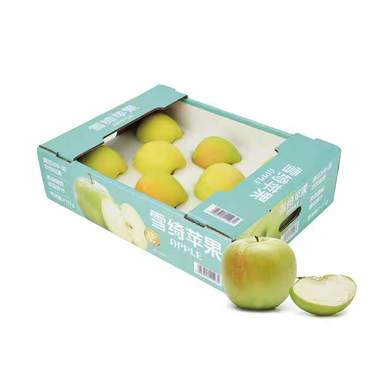 新鲜雪绮苹果水果青苹果 净重4.8斤/箱礼盒装  顺/京