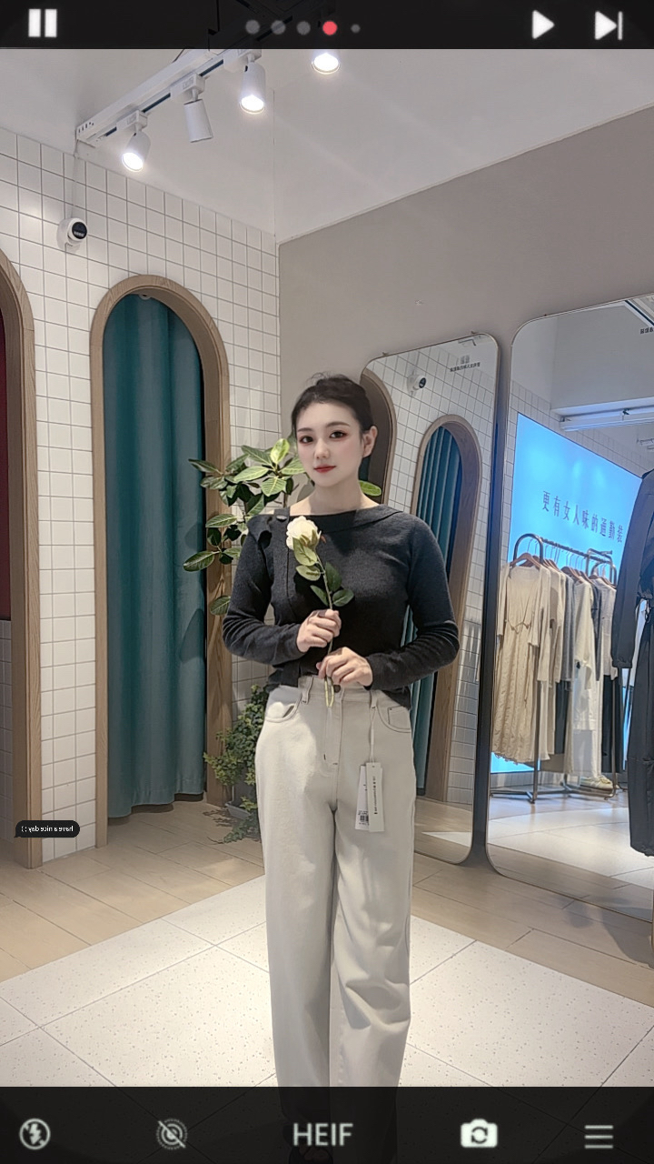 女毛衣衬衫一字领毛针织衫休闲薄款修身型针织宽松
