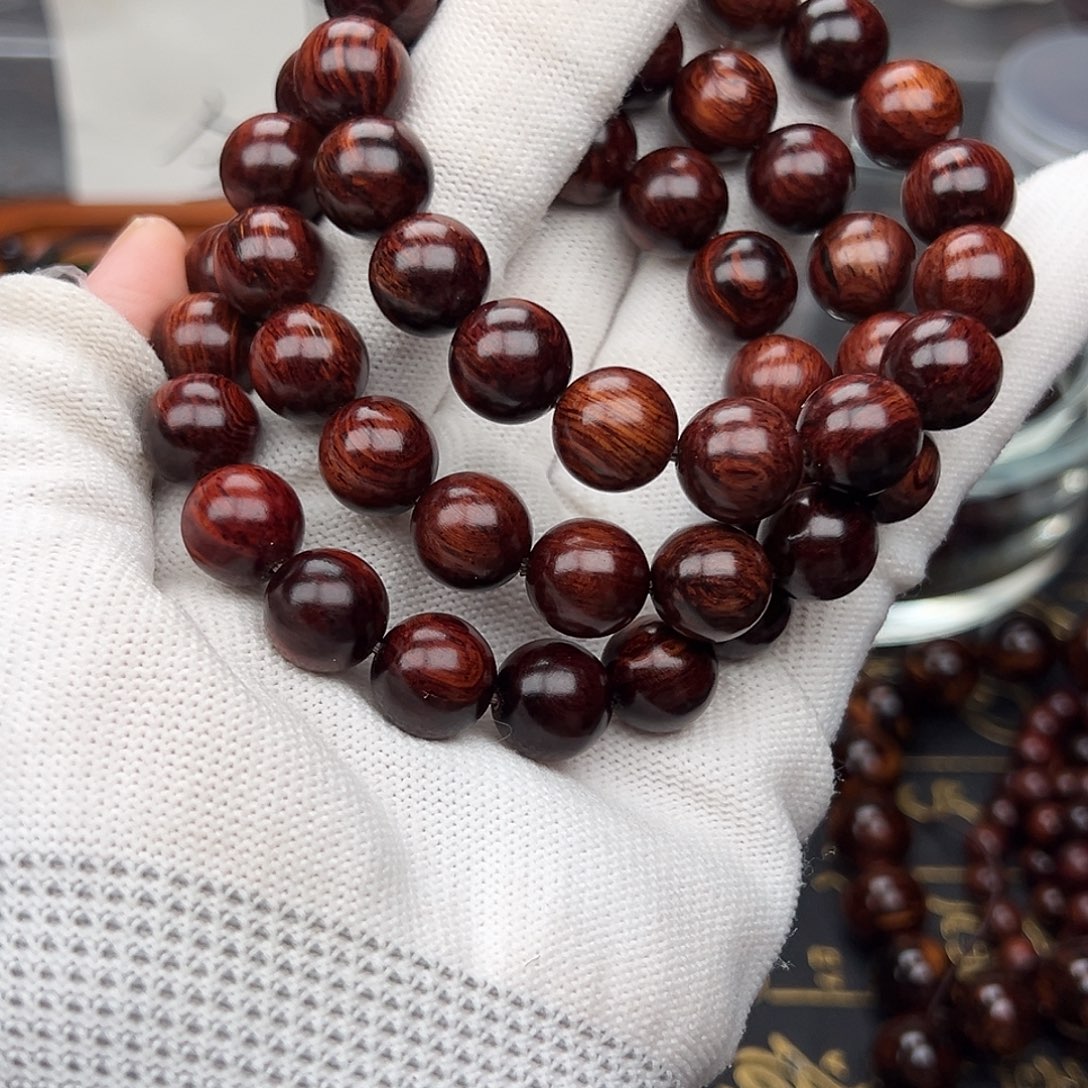 木1.2海南红降红油满芝麻纹